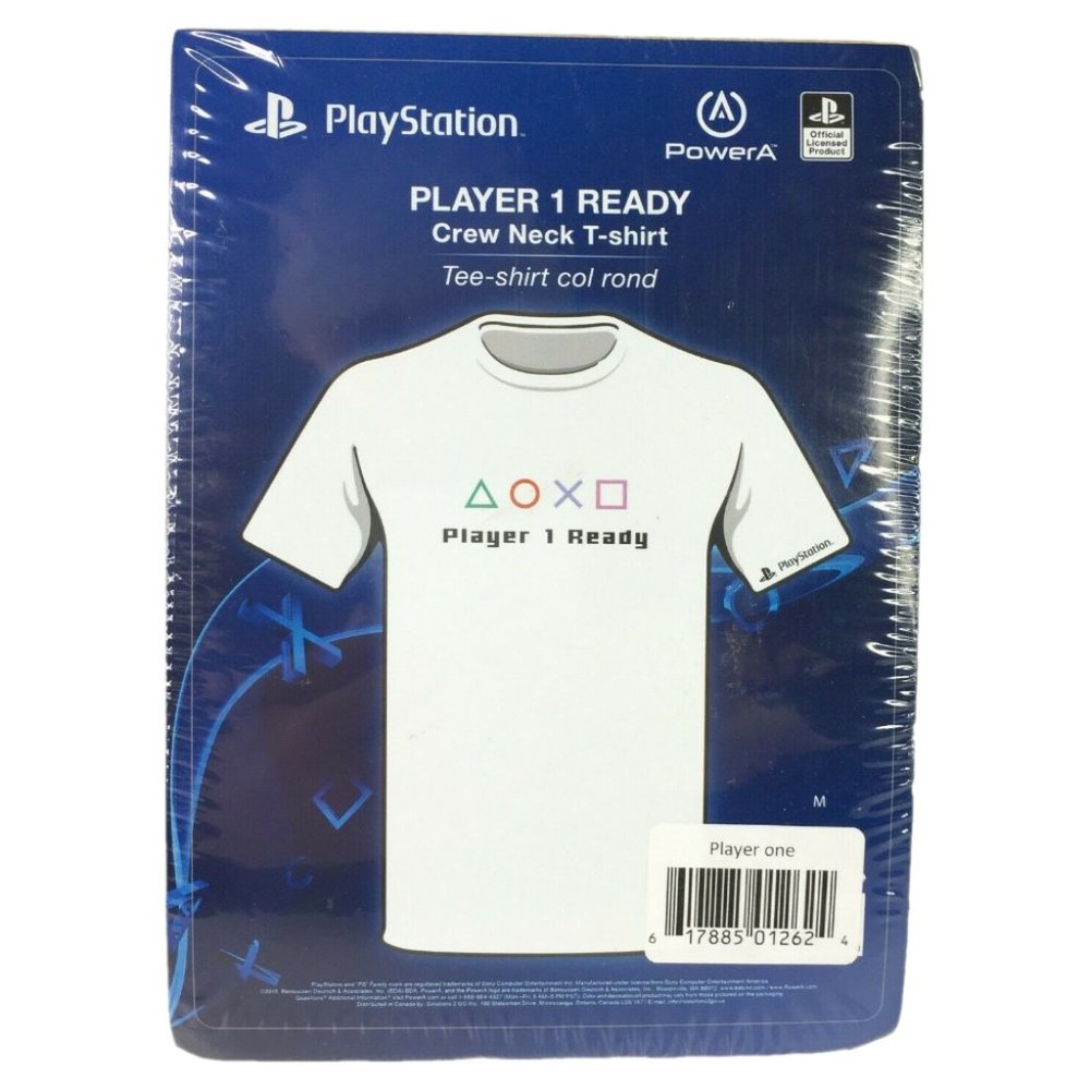 Playstation Player 1 Ready Crew neck White T-shirt